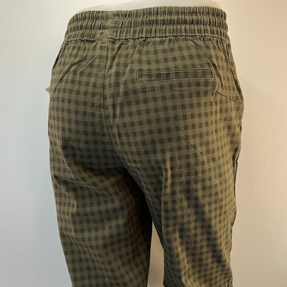 Rag Supply Women's Green Check Jogger Pants - Size Small - NWT - Picture 3 of 5